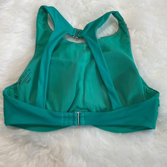 Athleta Maldives Vintage Floral Bikini Top Size 34B/C - Picture 5 of 11